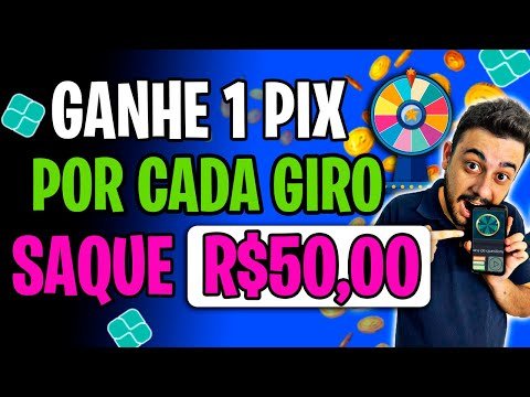 GANHE 1 PIX por CADA GIRO NESSA ROLETA – APP para GANHAR DINHEIRO em 2022