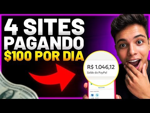 4 SITES PARA GANHAR DINHEIRO NA INTERNET AINDA HOJE! Até 100 Reais Por Dia (Dinheiro online)