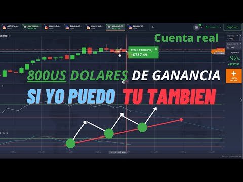 Estrategia IQ OPTION  Super efectiva para opciones binarias, 800 dolares 5 minutos,