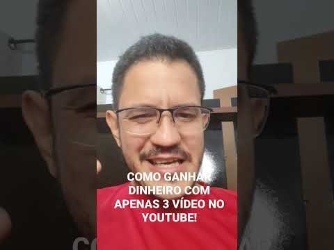 COMO GANHAR DINHEIRO COM APENAS 3 VÍDEOS NO YOUTUBE
