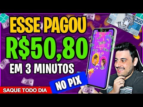 🤑 PAGOU R$50,80 NO PIX EM 3 MINUTOS – APP para GANHAR DINHEIRO RÁPIDO em 2023