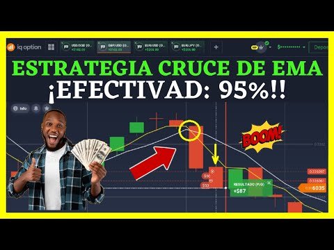 🤑ESTRATEGIA 95% EFECTIVA (CRUCE DE EMAS) PARA OPCIONES BINARIAS (IQ OPTION)🔥