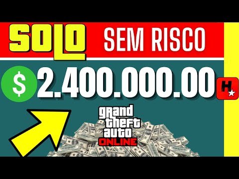 GTA V Online Como Ganhar Dinheiro Facil $2.4 Milhões (SOLO / GTA MONEY PS4/PS5/XBOX/PC)