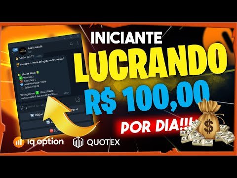 ➡️OPÇÕES BINÁRIAS-INICIANTE LUCRANDO R$100,00 POR DIA NO PILOTO AUTOMÁTICO ( ROBÔ AUTOBI)