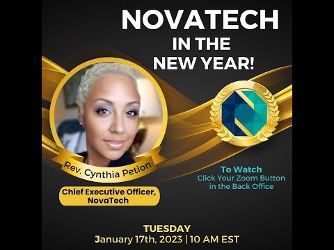 NovaTech – Live 17-01-23 Com a CEO Cynthia Petion