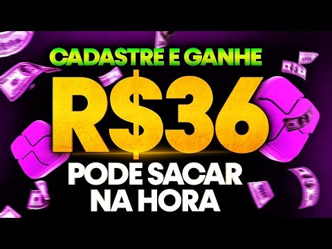 🥳GANHE R$36 NO CADASTRO VIA PIX | NOVA PROMOÇÃO🤑 É SÓ CADASTRAR – APP PAGANDO POR CADASTRO 2023