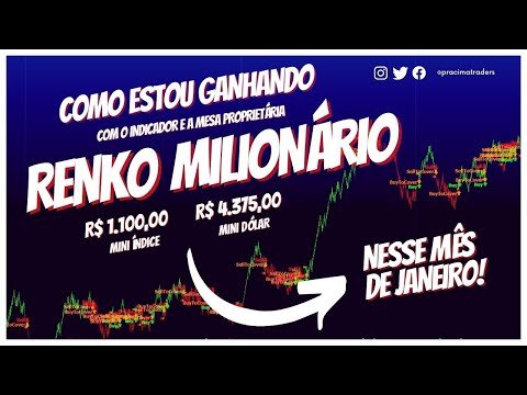 COMO GANHAR DINHEIRO COM O INDICADOR RENKO MILIONÁRIO | MINI ÍNDICE E MINI DÓLAR