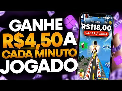 APP para GANHAR DINHEIRO por CADA MINUTO jogado (SAQUE TODA HORA) RECEBA via PIX